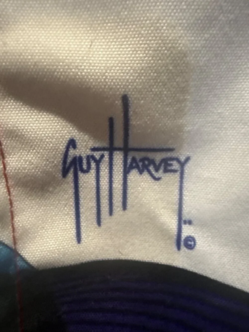 Guy Harvey Marlin Sailfish Canvas Tote Bag Rope Handles Yacht Nautical Ocean